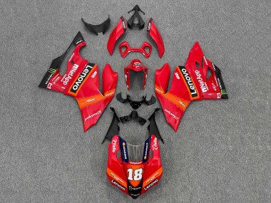 2011-2014 Ducati Panigale 899/1199 Motorcycle Fairings - Red Orange Black Monster Lenovo 18 Canada for Sale