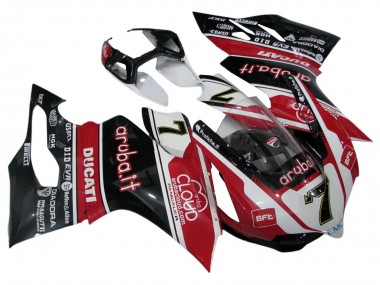 2011-2014 Ducati Panigale 899/1199 Motorcycle Fairings - White Red Glossy Black Aruba.it 7 Canada for Sale