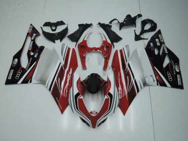 2011-2014 Ducati Panigale 899 Motorcycle Fairing - White Red Glossy Black Canada for Sale