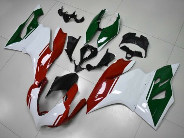 2011-2014 Ducati Panigale 899 Motorcycle Fairings - White Red Dark Green Canada for Sale