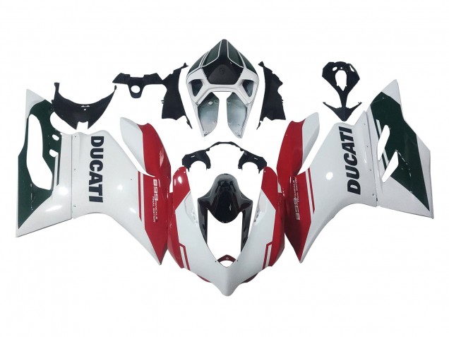 2011-2014 Ducati Panigale 899 Motorcycle Fairings - White Red Glossy Black Canada for Sale