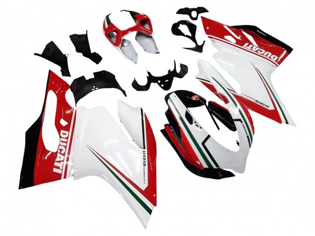 2011-2014 Ducati 1199 Motorcycle Fairings - White Red Green Glossy Black Canada for Sale