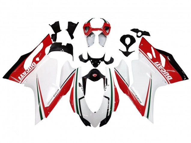 2011-2014 Ducati 1199 Motorcycle Fairings - White Red Green Glossy Black Canada for Sale