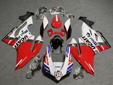 2011-2014 Ducati Panigale 899/1199 Motorcycle Fairings - White Red Blue Glossy Black Flex-Box Valsir 04 Canada for Sale