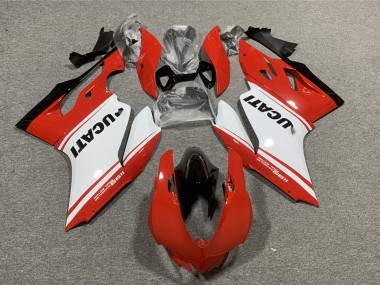 2011-2014 Ducati 1199 Motorcycle Fairings - Red White Glossy Black Canada for Sale