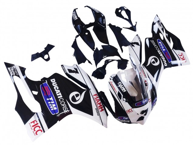 2011-2014 Ducati Panigale 899/1199 Motorcycle Fairings - White Black Blue Fiamm Ficc 7 Canada for Sale