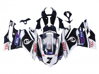2011-2014 Ducati Panigale 899/1199 Motorcycle Fairings - White Black Blue Fiamm Ficc 7 Canada for Sale