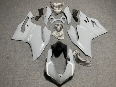 2011-2014 Ducati 1199 Motorcycle Fairings - Light Nardo Grey White Corse Canada for Sale