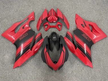 2003-2004 Ducati 999 Motorcycle Fairings - Red Glossy Black Corse Canada for Sale