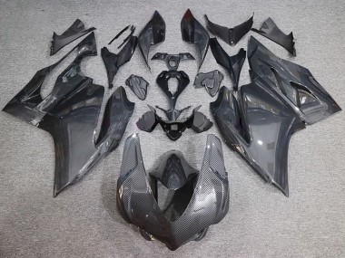 2015-2020 Ducati 959/1299 Motorcycle Fairings - Black Carbon Fiber Style Canada for Sale
