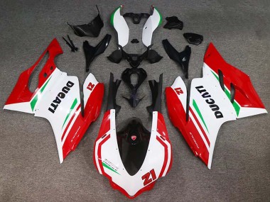 2015-2020 Ducati 959/1299 Motorcycle Fairings - White Red Green Glossy Black 21 Canada for Sale
