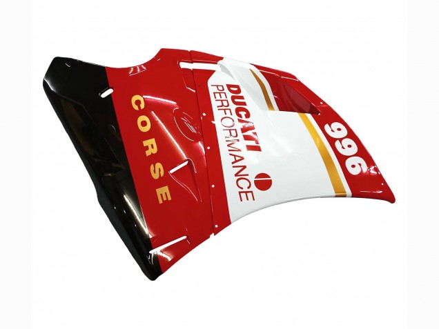 1993-2005 Ducati 996 Motorcycle Fairings - White Red Gold Glossy Black Corse Performance Canada for Sale