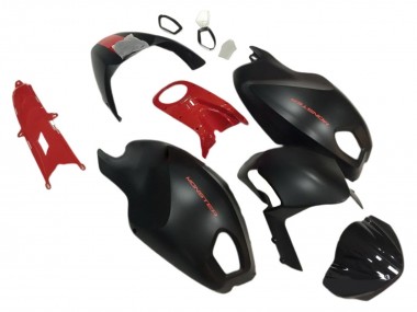 2008-2012 Ducati Monster 696 796 1100 1100S Motorcycle Fairings - Red Matte Black Monster Canada for Sale