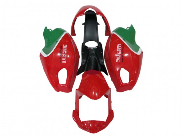 2008-2012 Ducati Monster 696 796 1100 1100S Motorcycle Fairings - Red White Green Canada for Sale