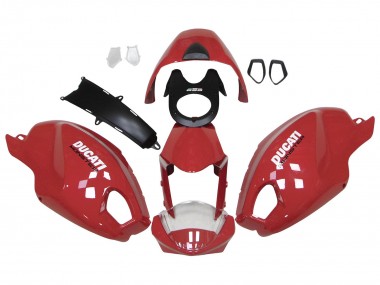 2008-2012 Ducati Monster 696 796 1100 1100S Motorcycle Fairings - Red White Canada for Sale