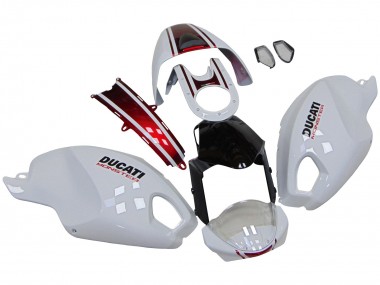 2008-2012 Ducati Monster 696 796 1100 1100S Motorcycle Fairings - White Red Glossy Black Canada for Sale