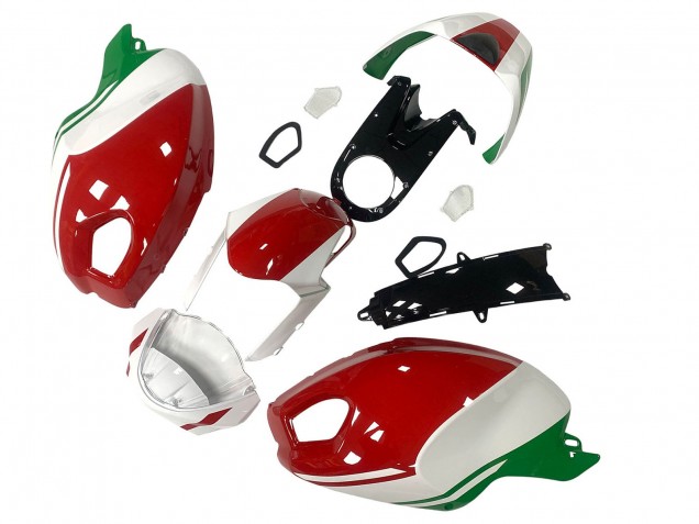 2008-2012 Ducati Monster 696 796 1100 1100S Motorcycle Fairing - White Red Green Canada for Sale