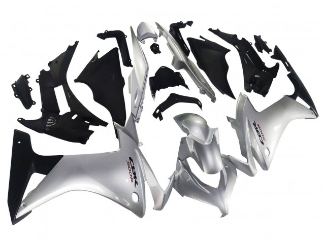 2013-2015 Honda CBR500R Motorcycle Fairing - Silver Glossy Black Canada for Sale