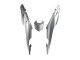 2013-2015 Honda CBR500R Motorcycle Fairing - Silver Glossy Black Canada for Sale