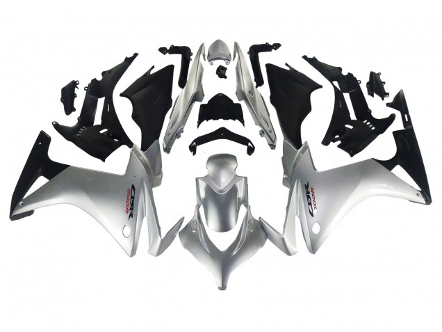 2013-2015 Honda CBR500R Motorcycle Fairing - Silver Glossy Black Canada for Sale