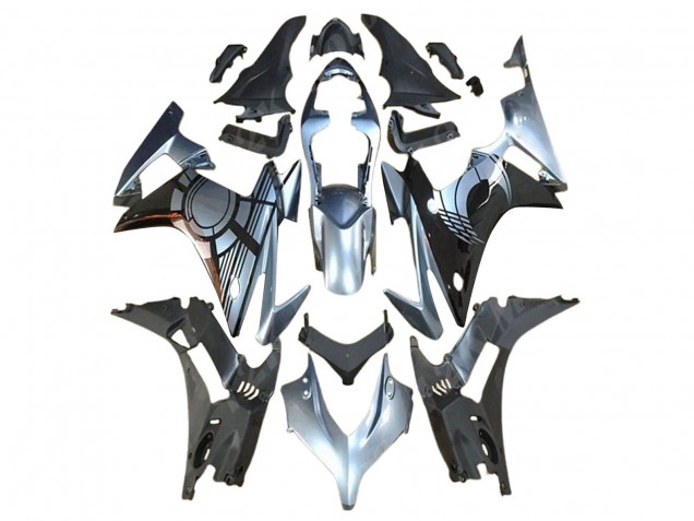 2013-2015 Honda CBR500R Motorcycle Fairing Kits - Silver Glossy Black Canada for Sale