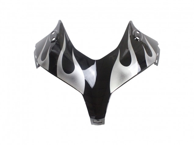 2013-2015 Honda CBR500R Motorcycle Fairings - Glossy Black Silver Flame Canada for Sale