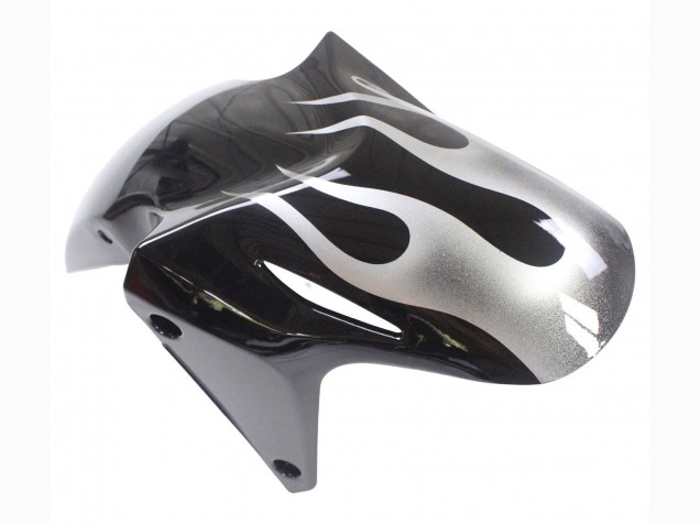 2013-2015 Honda CBR500R Motorcycle Fairings - Glossy Black Silver Flame Canada for Sale