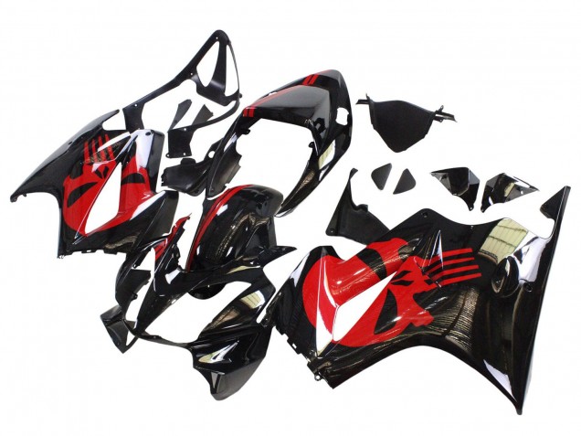 2002-2013 Honda VFR 800 Motorcycle Fairings - Glossy Black Red Canada for Sale
