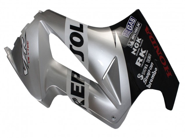 2002-2013 Honda VFR 800 Motorcycle Fairings - Silver Glossy Black Repsol Canada for Sale