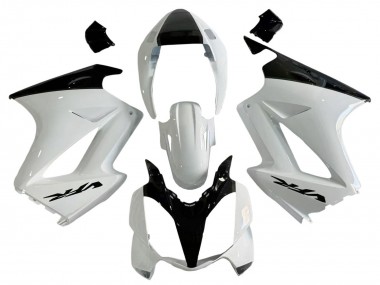 2002-2013 Honda VFR 800 Motorcycle Fairings - Pearl White Glossy Black Decal Canada for Sale