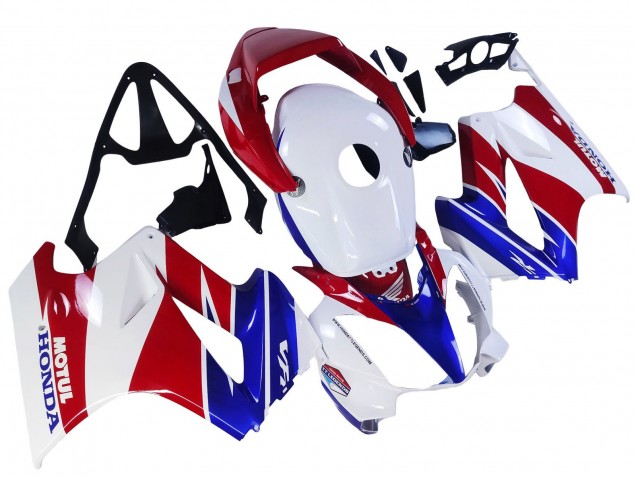 2002-2013 Honda VFR 800 Motorcycle Fairings - White Red Blue Motul Canada for Sale