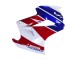 2002-2013 Honda VFR 800 Motorcycle Fairings - White Red Blue Motul Canada for Sale
