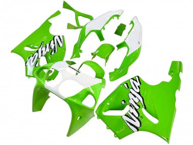 1996-2003 Kawasaki ZX7R Motorcycle Fairings - White Green Canada for Sale