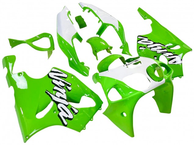 1996-2003 Kawasaki ZX7R Motorcycle Fairings - White Green Canada for Sale