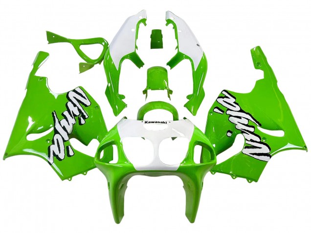 1996-2003 Kawasaki ZX7R Motorcycle Fairings - White Green Canada for Sale
