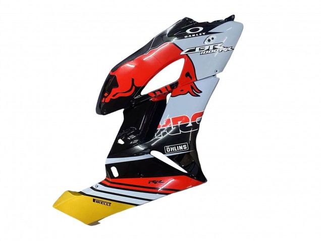 2004-2005 Honda CBR1000RR Motorcycle Fairings - Yellow Red White Glossy Red Bull Repsol HRC Canada for Sale