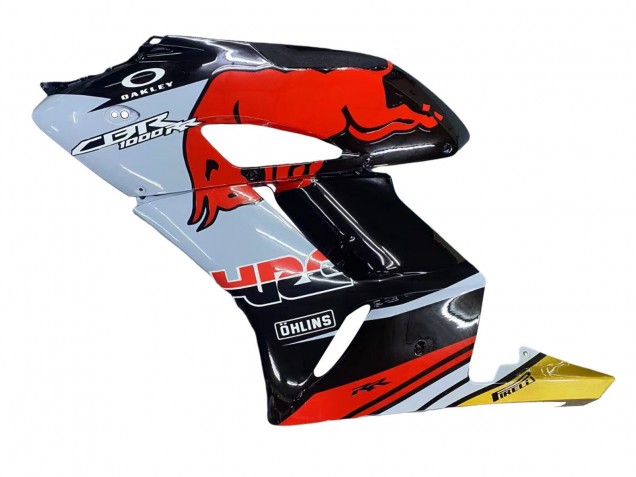 2004-2005 Honda CBR1000RR Motorcycle Fairings - Yellow Red White Glossy Red Bull Repsol HRC Canada for Sale