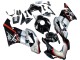 2004-2005 Honda CBR1000RR Motorcycle Fairings - Silver Glossy Black Red Stripe Canada for Sale