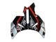 2004-2005 Honda CBR1000RR Motorcycle Fairings - Silver Glossy Black Red Stripe Canada for Sale