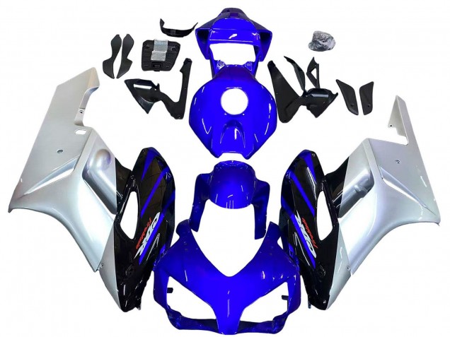 2004-2005 Honda CBR1000RR Motorcycle Fairings - Silver Blue Glossy Black Canada for Sale