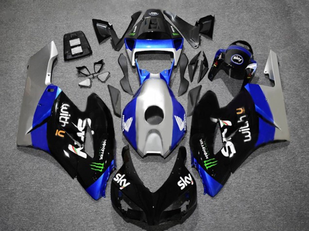 2004-2005 Honda CBR1000RR Motorcycle Fairings - Silver Blue Glossy Black Green Monster Sky Canada for Sale