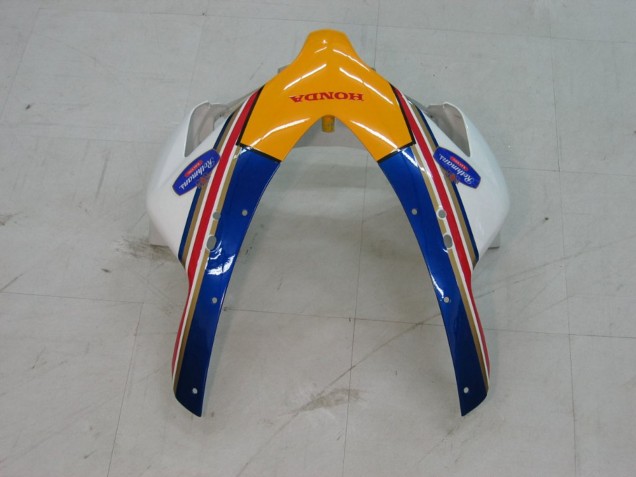 2004-2005 Honda CBR1000RR Motorcycle Fairings - White Blue Gold Rothmans Canada for Sale