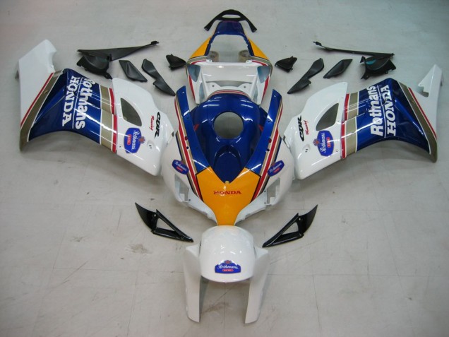 2004-2005 Honda CBR1000RR Motorcycle Fairings - White Blue Gold Rothmans Canada for Sale