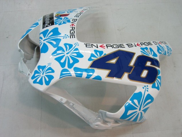 2004-2005 Honda CBR1000RR Motorcycle Fairings - White Blue Snow Nastro Azzurro 46 Canada for Sale