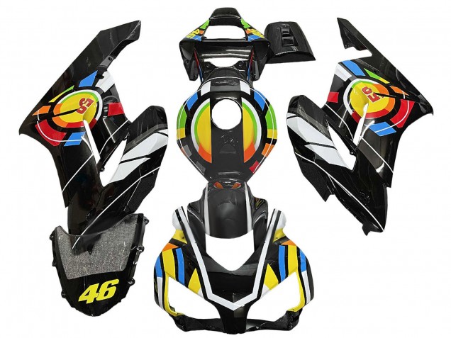 2004-2005 Honda CBR1000RR Motorcycle Fairings - Yellow Blue Red Glossy Black Color Wheel 46 Canada for Sale