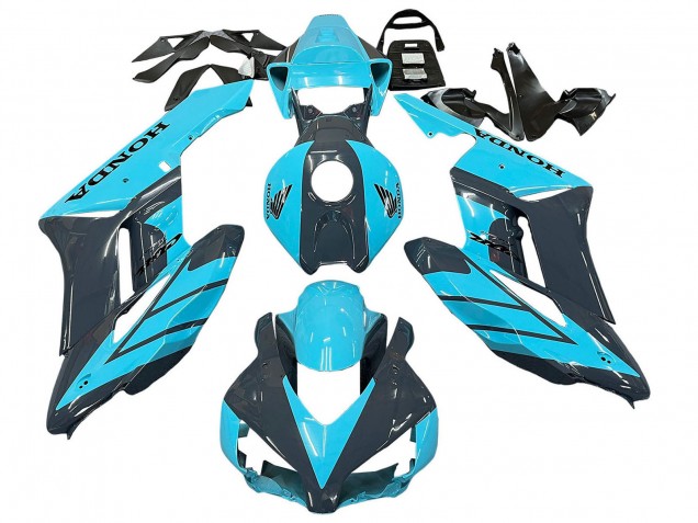 2004-2005 Honda CBR1000RR Motorcycle Fairings - Light Blue Glossy Black Canada for Sale