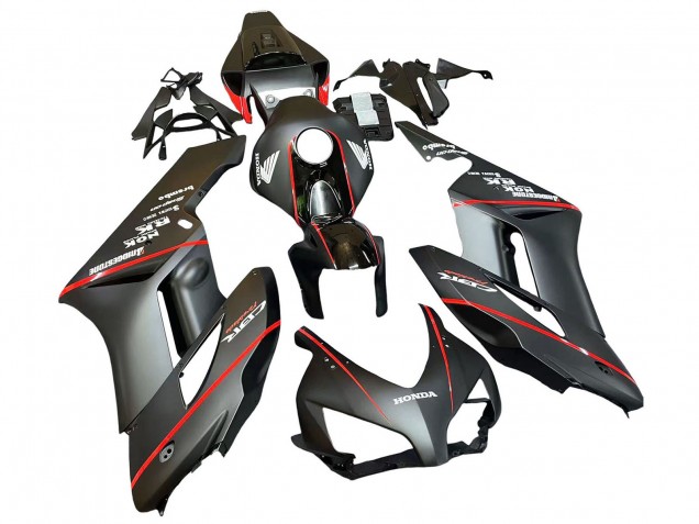 2004-2005 Honda CBR1000RR Motorcycle Fairings - Glossy Black Glossy Grey Red Stripe Canada for Sale