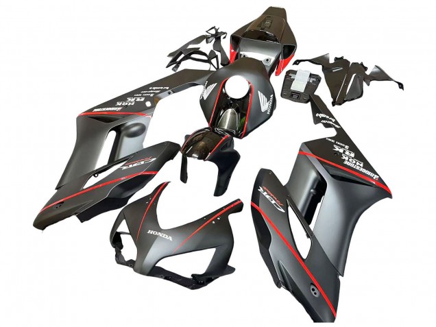 2004-2005 Honda CBR1000RR Motorcycle Fairings - Glossy Black Glossy Grey Red Stripe Canada for Sale