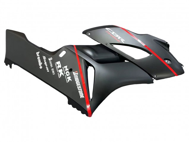 2004-2005 Honda CBR1000RR Motorcycle Fairings - Glossy Black Glossy Grey Red Stripe Canada for Sale