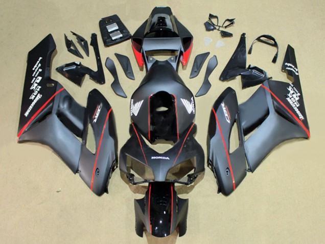 2004-2005 Honda CBR1000RR Motorcycle Fairings - Glossy Black Glossy Grey Red Stripe Canada for Sale